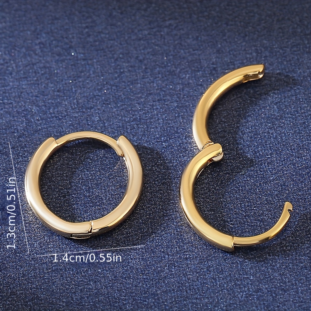 Copper Earrings CZ Nickel Plating for Daily Wear